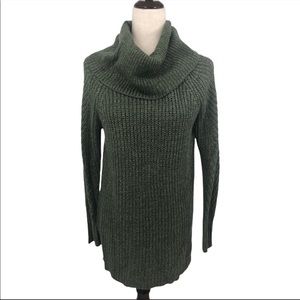 a.new.day Cowl Neck Sweater - Green - XS